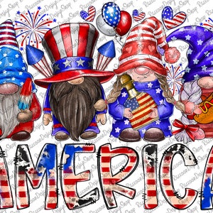 American Gnomies Png File, American Flag, 4th July Png, Gnome Png, America, FireworksPng, Sublimation Designs Downloads, Digital Downloads