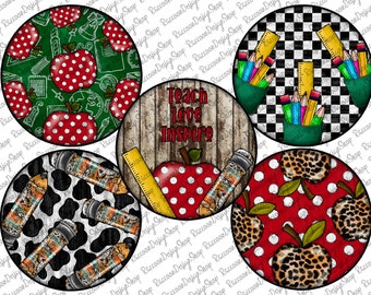 Teacher Car Coaster Bundle Templates Design Bundle PNG, Clip Art Design, Instant Digital Download,Teacher Sublimation Design,Teacher Png
