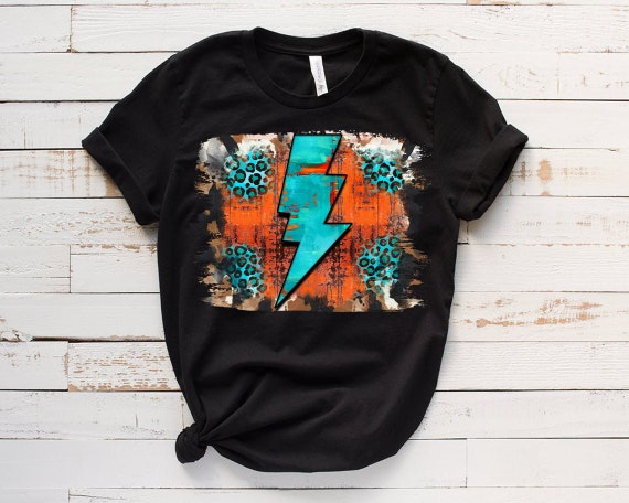 Western Lightning Bolt,lightning Bolt Design,western Sublimation