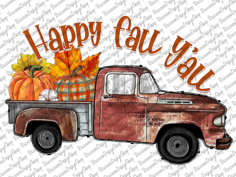 I Love Fall Png, Leopard Truck, Fall Sublimation Designs Downloads, Sublimation Graphics, Digital Download, Fall Truck Design,Pumpkins Truck