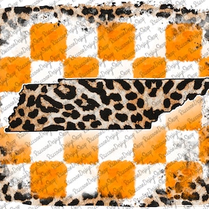 Tennessee Leopard, TN, Tenn, Tristar, Tri-Star, beunruhigt, hübsches Tennessee PNG digitaler Download, Sublimation, Peace Love Tennessee