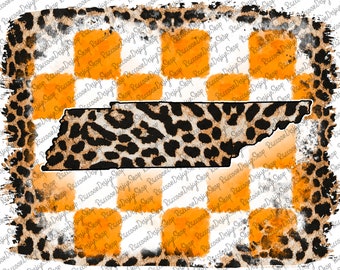 Tennessee Leopard, TN, Tenn, Tristar, Tri-Star, distressed, Pretty Tennessee PNG digital download design,Sublimation, Peace Love Tennessee