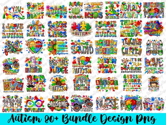 80+Autism Bundle Png, Autism Png, Autism Awareness Png, Bundle Design Png, Autism Bundle Png, Sublimation Designs, Digital Download