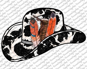 Cowhide Cowboy Hat Png, Rodeo Sublimation Designs Downloads, Rodeo Png, Digital Download, Sublimation Graphics,Western design,Bucking Bronc