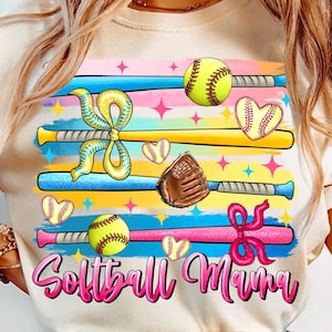 Softball Mama, Softball Clipart,Transparent PNG file for sublimation, Softball Mama Png, Softball Shirt Design,Softball Mom png,Softball Png