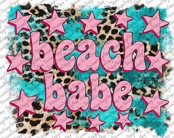 Beach Babe Png, Beach Babe Sublimation,Summer Design, Digital Download, Sublimation transfers png designs, Summer sublimation png, Beach Png
