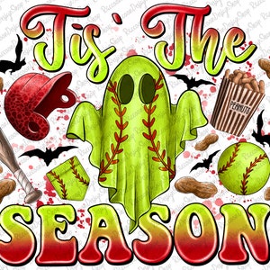 Softball Halloween,Halloween Softball,Halloween Softball Clipart, Transparent PNG file for sublimation, Softball Mama Png,Softball png,Sport