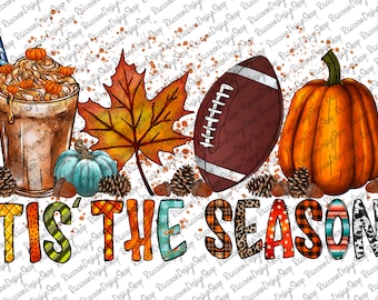 Tis the season png, Football PNG, Fall PNG, Leopard Pumpkin PNG,season png,Football sublimation design,Fall sublimation design, Pumpkins png
