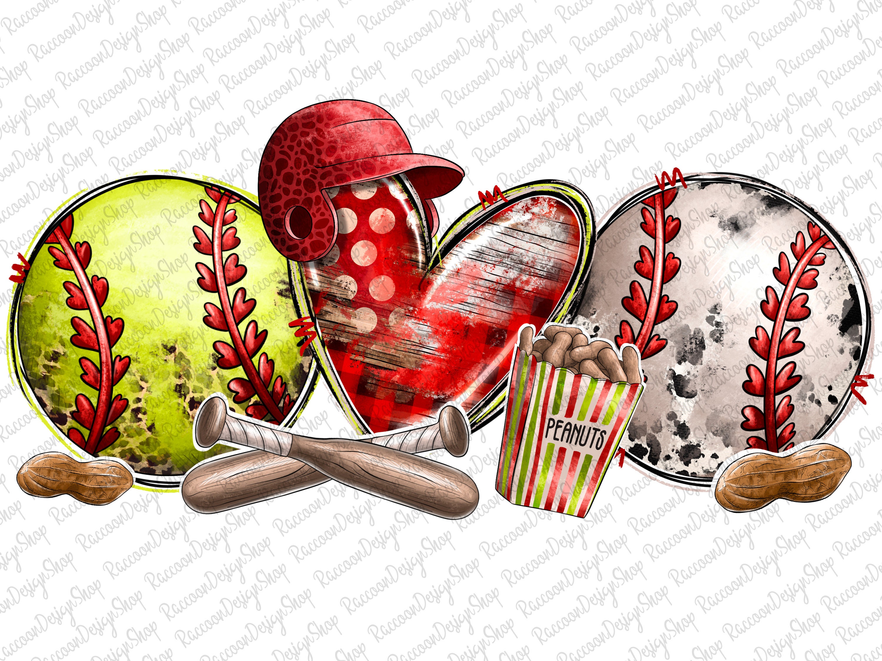 Softball and Baseball Png, Baseball and Softball Ball Png,xoxo Baseball,  Softball Png,softball Clipart, Heart Baseball and Softball, Heart - Etsy, image size:3000x2250