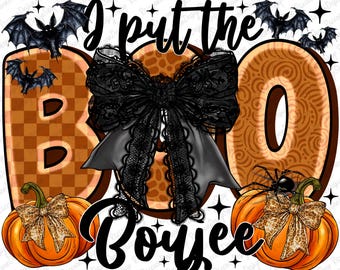 I put the Boo in Boujie PNG, Halloween Clipart, Sublimation Png Digital Download, Halloween Design, Halloween Png, Halloween Design Dowland