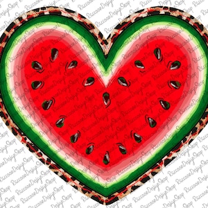 Watermelon Heart with Leopard Png, Peace love Watermelon Sublimation Digital Download, watermelon Png File,Summer sublimation png,Watermelon