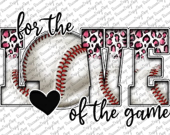 Für die Liebe zum Spiel Baseball, Baseball Mom, Baseball Clipart, Baseball Png, Liebe Baseball Sublimation, Liebe zum Spiel Png, Baseball