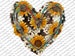 Cowhide Heart Png, Cowhide and Sunflower, Western Heart,Cowhide Heart PNG,graphics Background, Sublimation Designs Downloads,Digital Art 