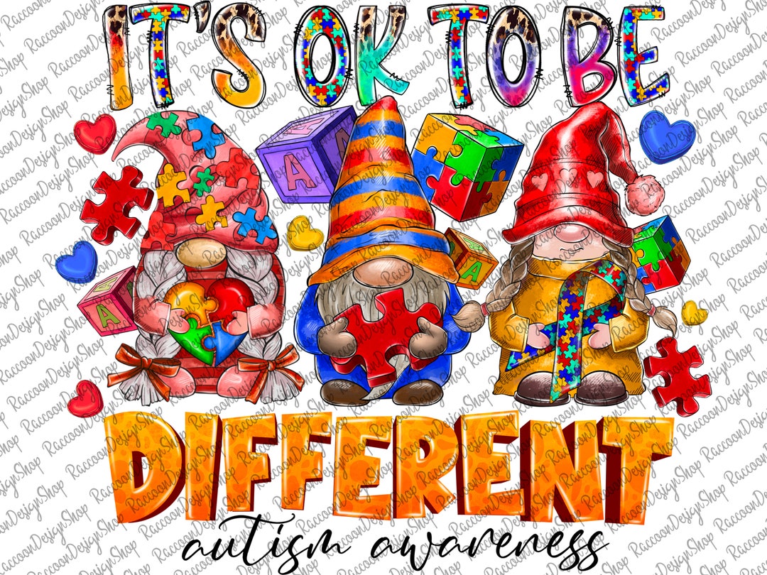 It’s Ok to Be Different Png Autism Awareness Png Autism - Etsy