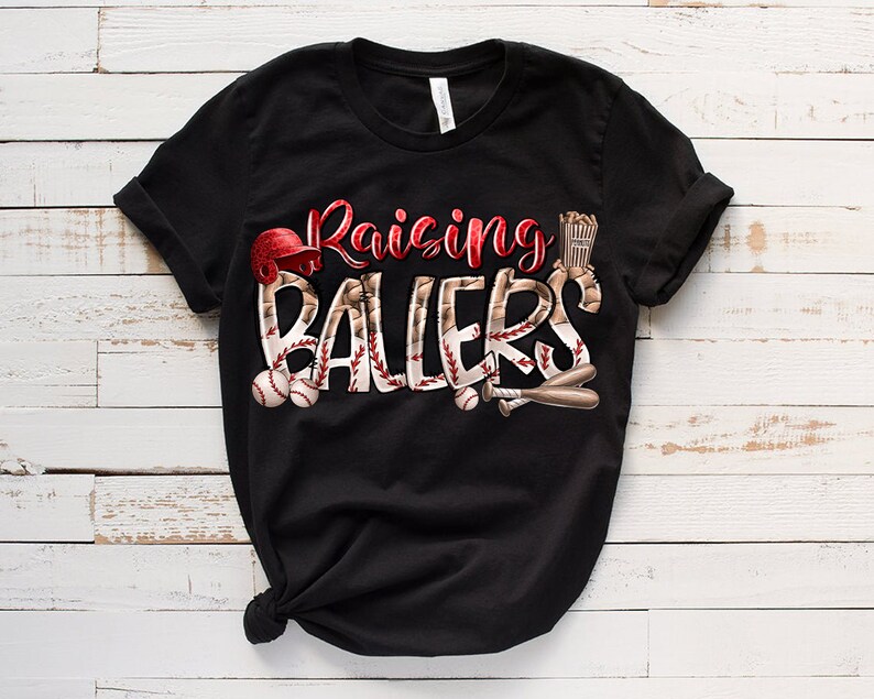 Raising Ballers, Baseball Mom, Baseball design,Baseball Mom,Baseball Clipart,Transparent PNG file for sublimation,Baseball Mama Png,Baseball image 3