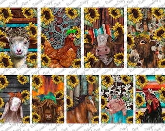 Car Air Freshener Sublimation Design,Car Air Freshener Design Png, Car Air Freshener Design, Blank Air Freshener, Farm Animals Png