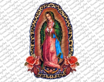 Our Lady of Guadalupe Png,Virgen de Guadalupe PNG, Graphic Clip Art, Latina Mexican Sublimation,Guadalupe retro png, Virgin Mary Sublimation