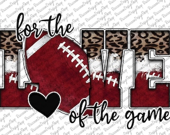 Per amore del gioco Design per sublimazione di calcio PNG, Calcio leopardato PNG, Calcio americano PNG, Calcio leopardato PNG, Calcio