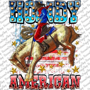 Howdy American Png,Cowboy PNG,Make America Cowboy Again,Digital Download,Western Sublimation,Western 4th Of July Png,Cow Sublimation Design