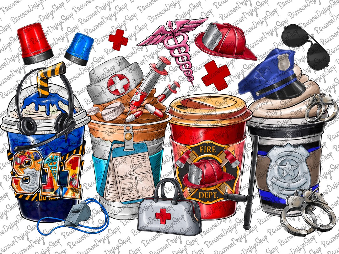 Dispatcher Coffee Drink Png, Sublimation Design, Emergency Dispatcher ...