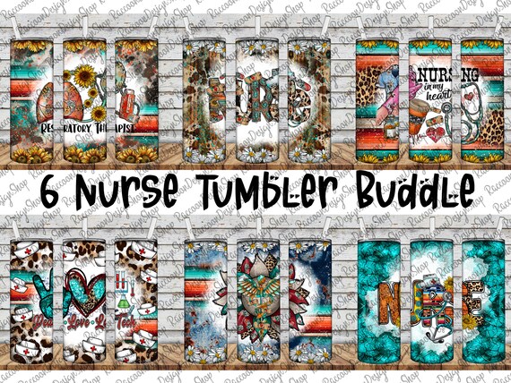 Nurse Tumbler Design Png Sublimation Design, Nurse Tumbler Png, Western Nurse Life Tumbler Png, Pink Leopard Nurse Tumbler Png Downloads