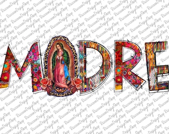Madre Our Lady Png,Virgen de Guadalupe PNG,Graphic Clip Art, Abuela, Latina Mexican Sublimation,Guadalupe retro png, Virgin Mary Sublimation
