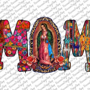 Nossa Senhora de Guadalupe PNG, Virgem de Guadalupe PNG, Clip Art Gráfico, Sublimação Latina Mexicana, Sublimação da Virgem Maria