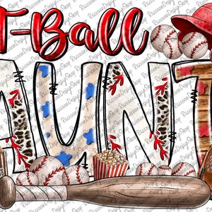 T-ball Aunt png, Baseball Aunt PNG, Baseball Aunt Sublimation,Baseball,Baseball Aunt, Baseball Clipart, Transparent PNG file for sublimation