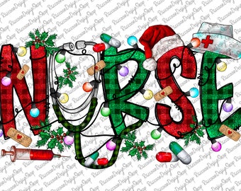Nurse Christmas png, Merry Christmas, Nurse Png, Nurse Design, Stethoscope Png, sublimation design,Christmas sublimation designs digital