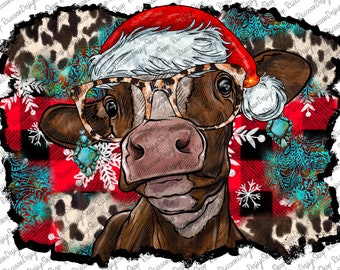 Christmas Cow, Cow Png, Mooey Christmas, Sublimation Design, Sublimation, Cow PNG, Sublimation Designs Dowland, Cow Christmas Png