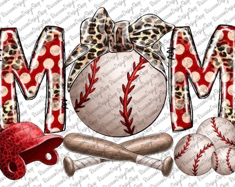 Baseball Mom, Baseball Clipart, Transparent PNG file for sublimation, Baseball Mama Png, Baseball Shirt Design, Baseball Mom png, Baseball