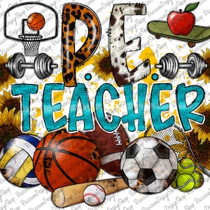 Physical Education Teacher Png File, Teacher Png, Western Png, Physical, Education, Sport png, Cowhide, Digital Download, Sublimation Design