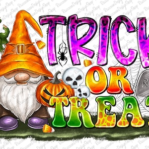 Trick or Treat Png, Halloween PNG Design, Halloween Design, Pumpkin Png, Brushstrokes Png, Sublimation Designs Downloads, Halloween Png