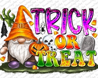 Trick or Treat Png, Halloween PNG Design, Halloween Design, Pumpkin Png, Brushstrokes Png, Sublimation Designs Downloads, Halloween Png