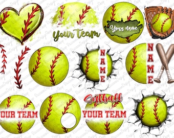 Softball Monogram png,Softball Sublimation Design,Softball Clipart,Softball digital,Softball printable,Sport team,Softball lover png