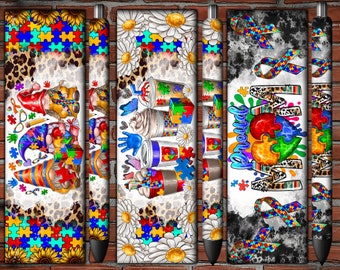 Autism Pen Wraps Design,Autism Pen Design,Autism Pencil,Autism Awereness Png,Autism Awareness Ribbon Pen Png,Autism Png,Autism Awareness Day