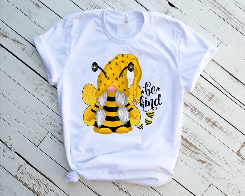 Download Bee Kind Gnome Sublimation Design Downloads PNG Design | Etsy