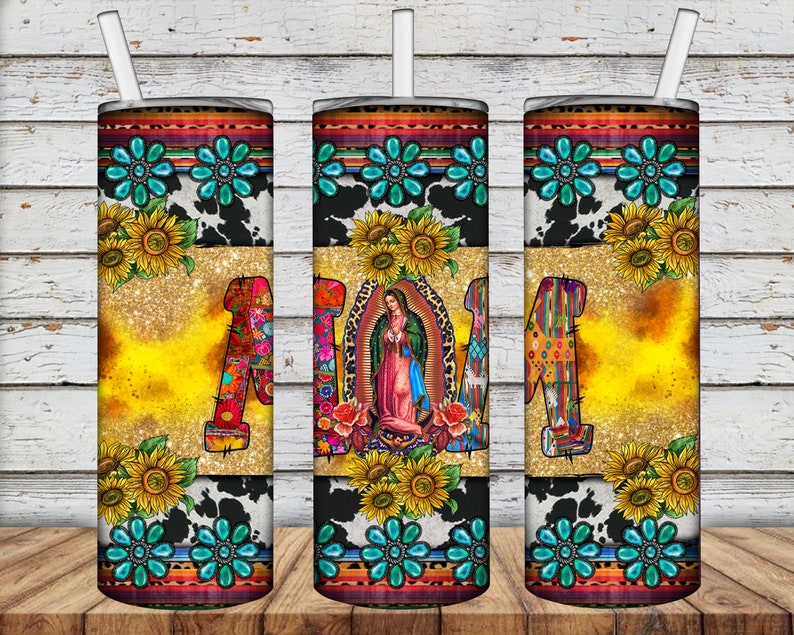 Lady of Guadalupe Mom 20oz Skinny Tumbler Png Sublimation - Etsy