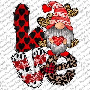 LOVE Gnome png, Gnome Valentines Day, Gnome Happy Valentines Day, Valentine Gift Ideas, Valentine Gnome Design, Gifts For Her, Gnome heart