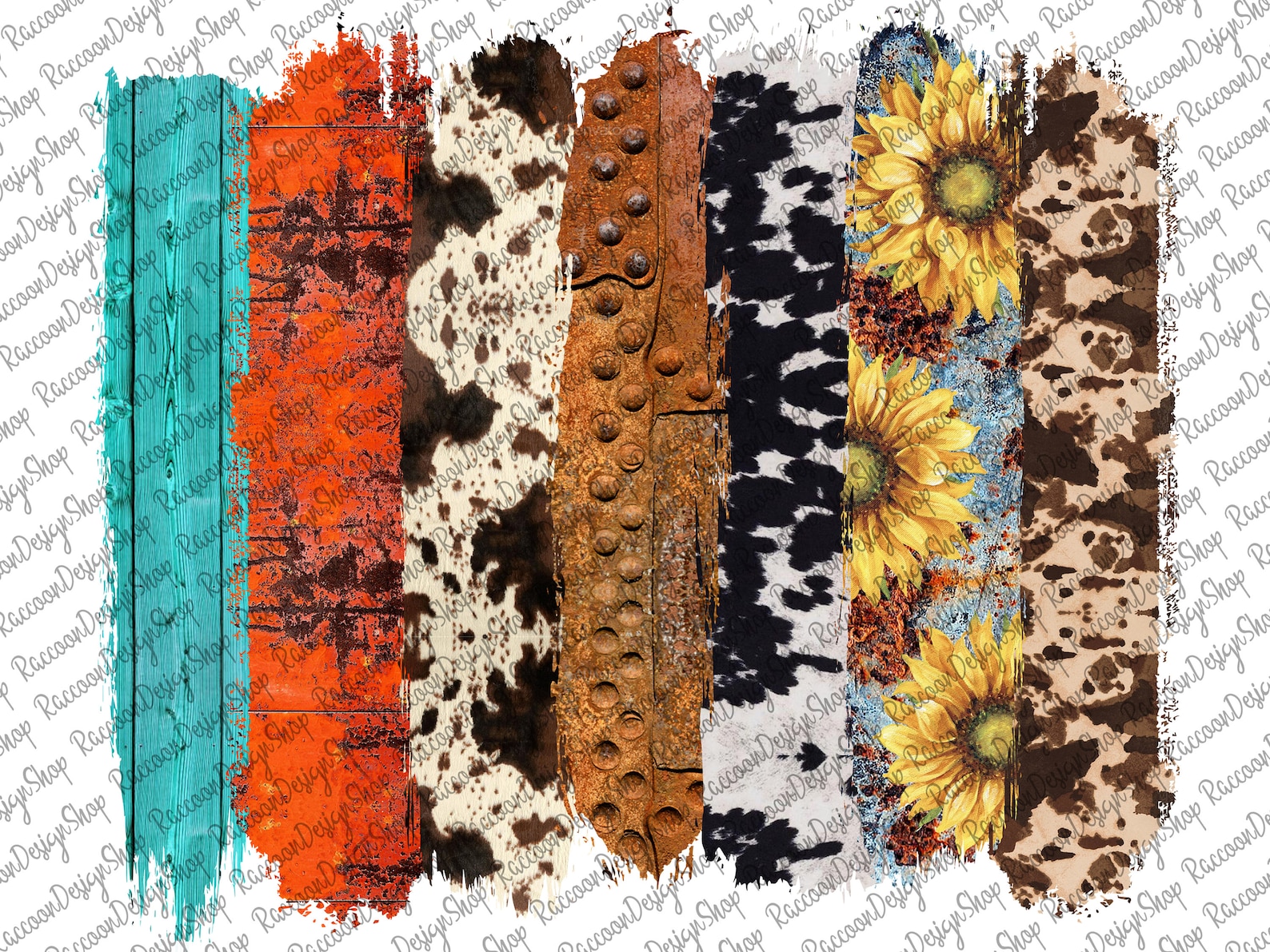Western Brushstrokes Png Western Sublimation | Etsy