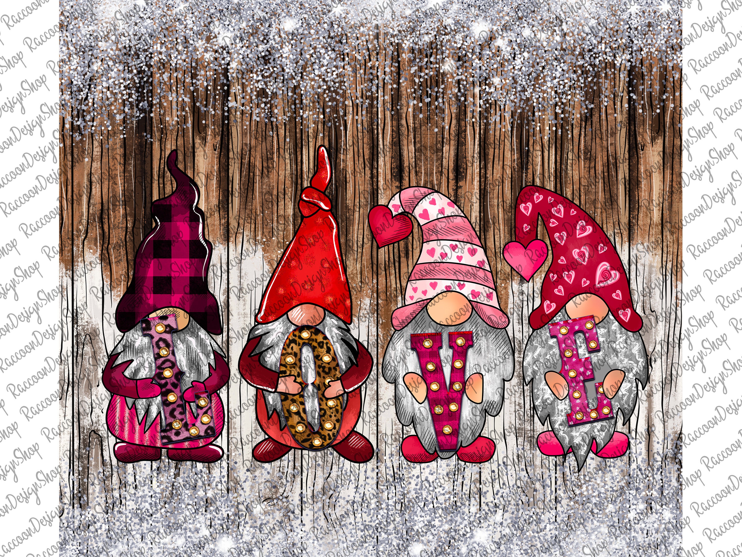 Valentines tumbler bundle, Valentines gnome tumbler By Svetana Studio