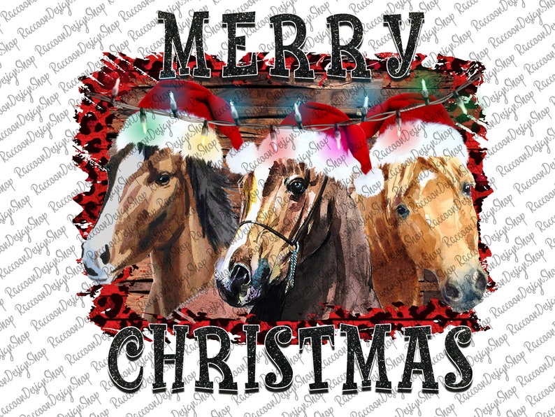 Christmas Horse Christmas Horse Png Digital - Etsy