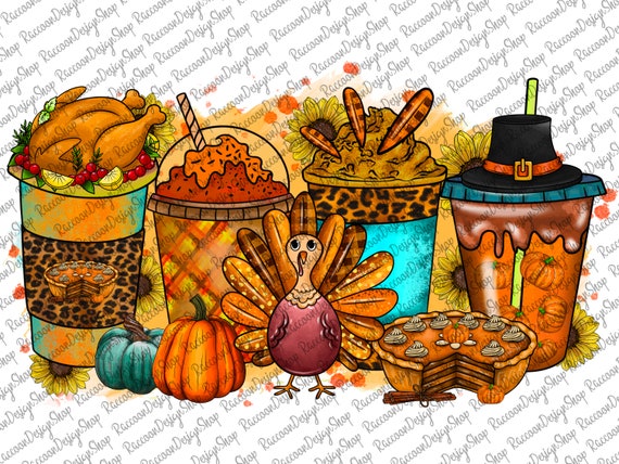 Fall Coffee Drink Png,Autumn Sublimation Designs,Orange Pumpkin Latte png,Coffee Sublimation Png,Turkey,Fall Drink Design,Pumpkin Spice