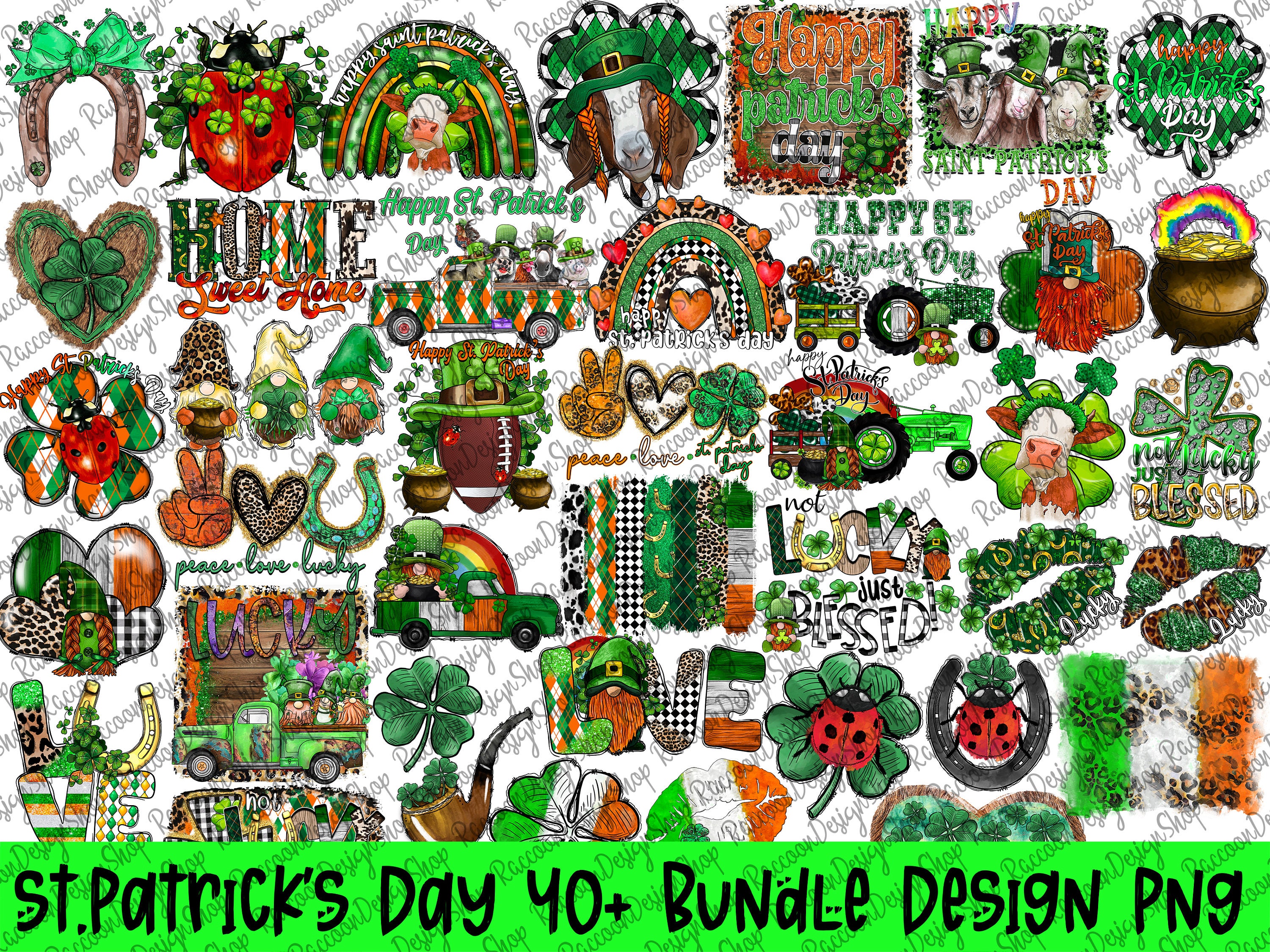 St. Patrick's png sublimation design bundle,Irish Day png, St. Patrick's png bundle, western St. Patrick's png, sublimate designs download
