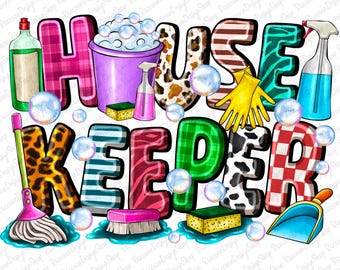 Western Housekeeper Life Png Sublimation Design, Housekeeper Equipment Png, Housekeeper Life Png, Housekeeper Clipart, Housekeeper Png Download