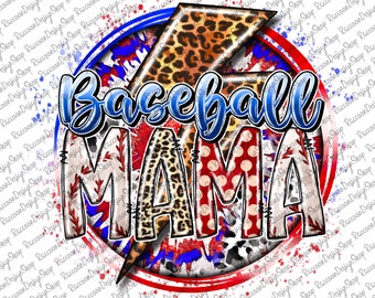 Baseball Mama, Baseball Clipart, Transparent PNG file for sublimation, Baseball Mama Png, Baseball Shirt Design, Baseball Mom png, Baseball