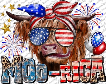 American Cow,Western 4th Of July Cow Background Png, Cow Sublimation Design, American Flag Background Png,Sunflower Cow Png,Digital Download