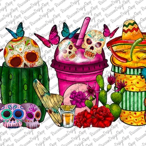 Día de los muertos png,café navideño png,Día de los Muertos navidad png,calavera png,pan de jengibre png,día de los muertos png,café de halloween