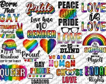 Gay Pride Png Bundle, LGBT Png Bundle, Gay Png, Pride Png, Rainbow Png, Gay Pride Shirt Png, Gay Festival Png, LGBT Pride Png Bundle