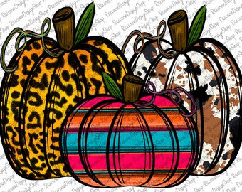 Pumpkin Sublimation Design, Love Fall png, Serape, Pumpkin Png, Pumpkin, Halloween Design, Western Pumpkin, Sublimation Designs Downloads